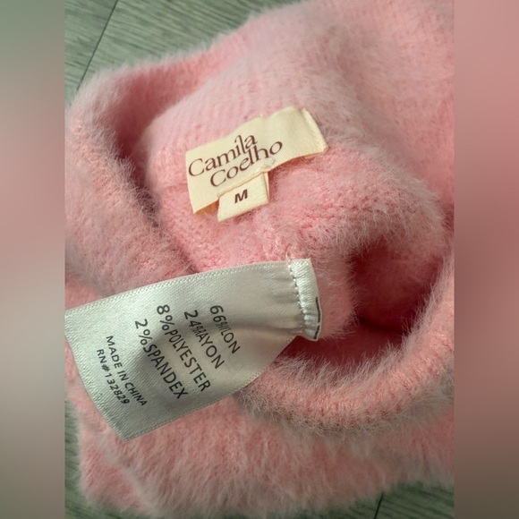 Camila Coelho Micro Mini Genevieve Fuzzy Pearl Side Tie Shorts Size M - Picture 4 of 4